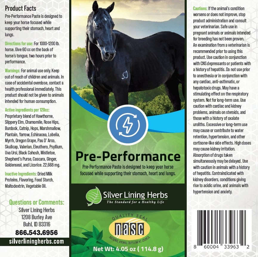 Performance Paste Bundle for Horses - Silver Lining Herbs