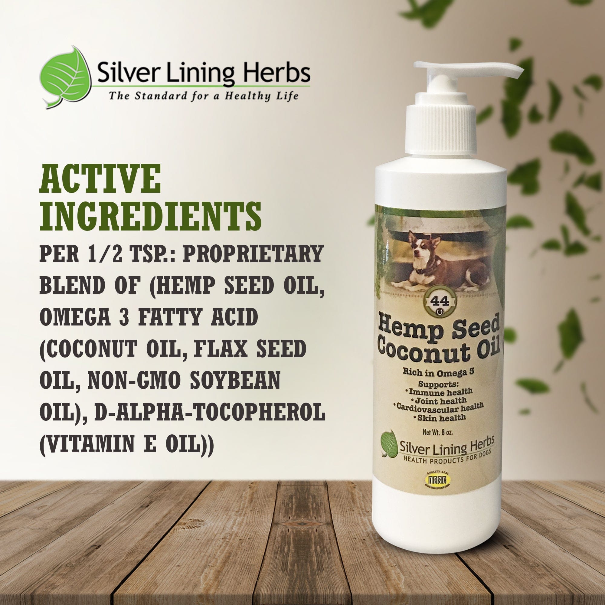 Hemp Seed Coconut Oil for Dogs Only at Silver Lining Herbs